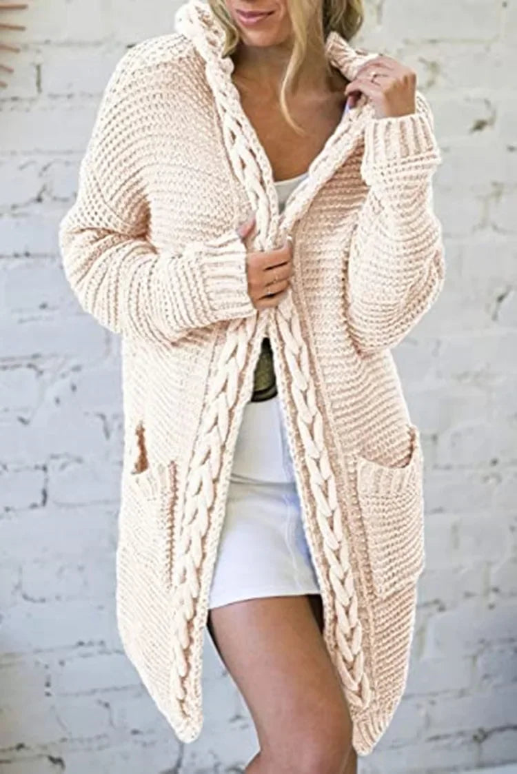 Fashion Women Sweaters 2025 Color Blocking V-neck Long Sleeve Casual Dough Twists Jerseys Coat