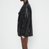 Sequin Loose Female Office Lady Blazer