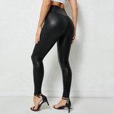 High-Waisted Slim Nine-Point Pants Bottom