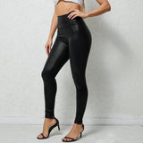 High-Waisted Slim Nine-Point Pants Bottom