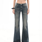 Vintage High Waist Summer Street Style Flared Jeans
