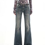 Vintage High Waist Summer Street Style Flared Jeans