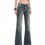 Vintage High Waist Summer Street Style Flared Jeans
