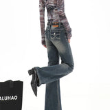 Vintage High Waist Summer Street Style Flared Jeans