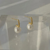 French Simple Imitation Pearl Women Temperament Wedding Party Jewelry Accessories Earring