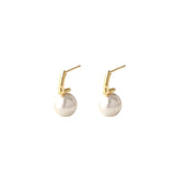 French Simple Imitation Pearl Women Temperament Wedding Party Jewelry Accessories Earring