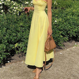 Loisa | Lemon Corset Fit Midi Dress