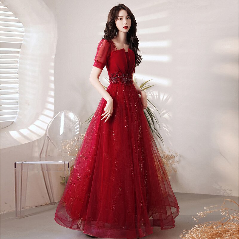 Gorgeous Burgundy Ball Gowns