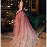 Gradient Sexy Long Dress Sweetheart Prom Dresses
