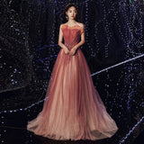 Gradient Sexy Long Dress Sweetheart Prom Dresses
