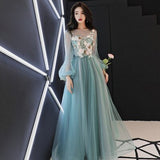 Green Fantasy Fairy Prom Dresses Summer Wedding Dresses