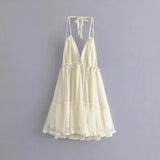 Summer Deep V Sexy Beach Holiday Casual Boho Dress