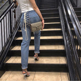 Street Fashion Fitness Trousers Hip Bandage Lace Up Vintage Pants