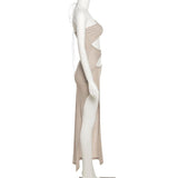 Beach Vacation Style Knitted Maxi Dresses