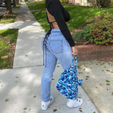 Street Fashion Fitness Trousers Hip Bandage Lace Up Vintage Pants