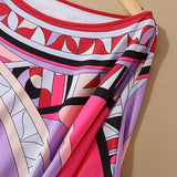 Multicolor Printed Elegant High Street Maxi Dresses