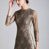 Lace Fashion Long Party Prom Dresses