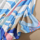 Knitted Printed Elegant Long Robes