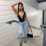 Street Fashion Fitness Trousers Hip Bandage Lace Up Vintage Pants