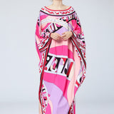 Multicolor Printed Elegant High Street Maxi Dresses