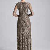 Lace Fashion Long Party Prom Dresses