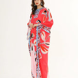 Floral Printed Loose Design Elegant Maxi Dresses