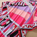 Multicolor Printed Elegant High Street Maxi Dresses