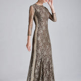 Lace Fashion Long Party Prom Dresses
