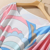 Knitted Printed Elegant Long Robes