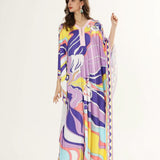 Loose Deisgn Plus Sizes Holiday Knitted Long Maxi Dresses
