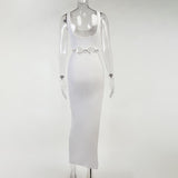 Sexy Hollow Sleeveless Maxi Dress