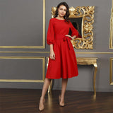 Bow Tie Bandage a Line Party Dress