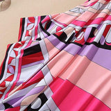 Multicolor Printed Elegant High Street Maxi Dresses