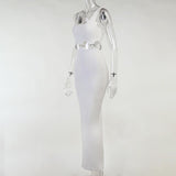 Sexy Hollow Sleeveless Maxi Dress