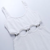 Sexy Hollow Sleeveless Maxi Dress