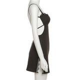 Sexy Backless Split Mini Dresses