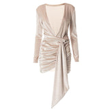 Velvet Sexy Long Sleeve Dresses
