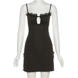 Sexy Backless Split Mini Dresses