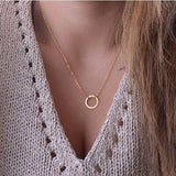 New Fashion Steampunk Cheap Round Minimalist Women Necklake