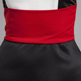 Women's Runway Designer Dresses Sexy Spaghetti Stripes Patchwork Color Block Fashion Hi-Low Party Prom Long Dresses
