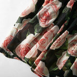 Floral Printed Ruffles Elegant Designer Casual Holiday Maxi Dresses