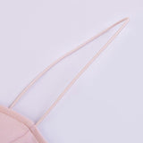 Clubwear Pink Fuzzy Feathers Strap Mini Dresses