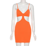 Sexy Cut Out Bodycon Summer Mini Dress