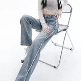 Retro Harajuku High Waist Straight-leg Denim Jeans