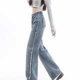 Retro Harajuku High Waist Straight-leg Denim Jeans