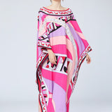 Multicolor Printed Elegant High Street Maxi Dresses