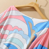 Knitted Printed Elegant Long Robes