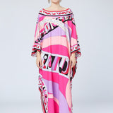 Multicolor Printed Elegant High Street Maxi Dresses
