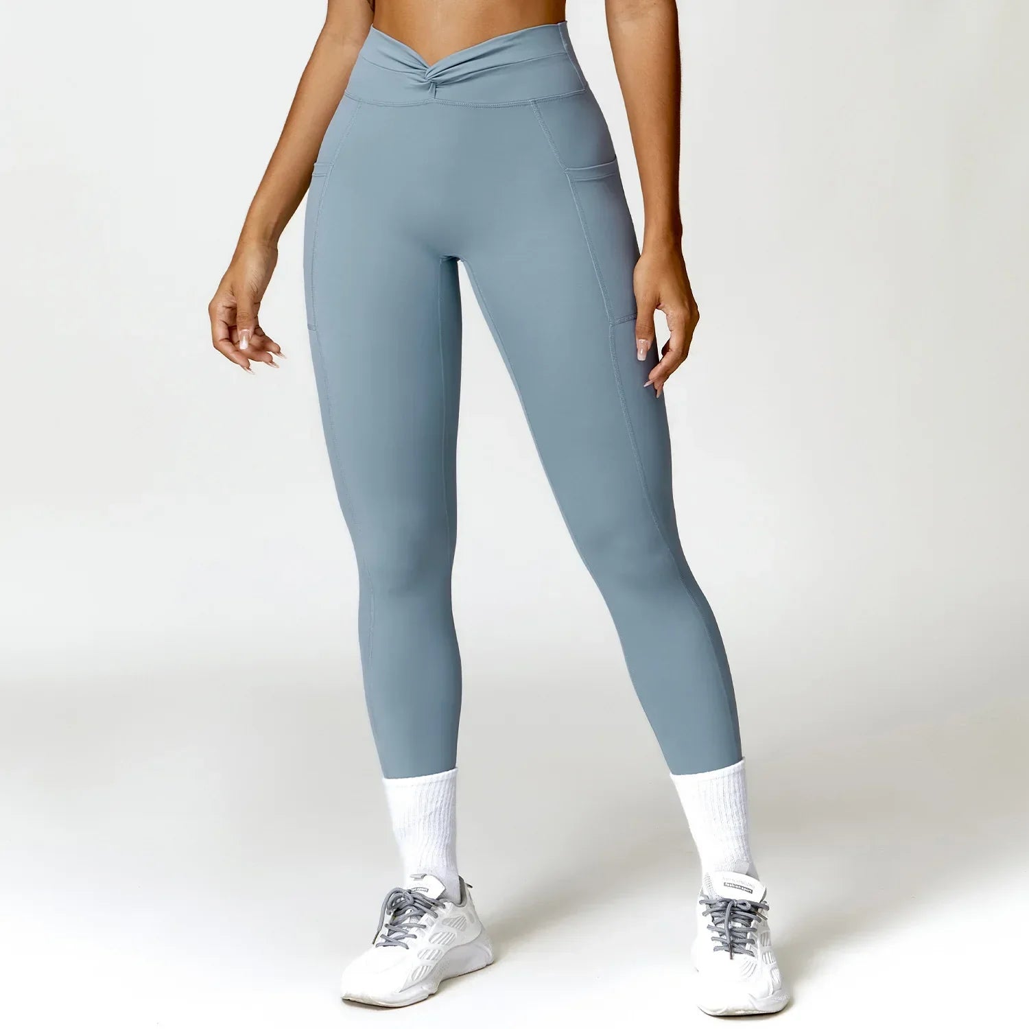 Hearuisavy Cross Push Up Women Running Fitness Female Workout Yoga Clothing Sports Leggings