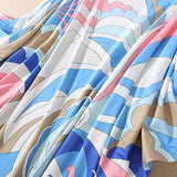 Knitted Printed Elegant Long Robes